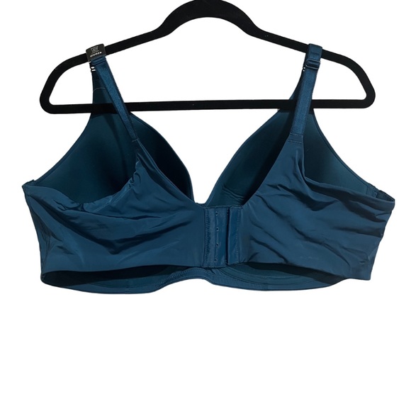 Torrid Curve 42DDD Lightly Lined Wire Free Deep V  Legend Blue Bra NWT - Picture 2 of 3